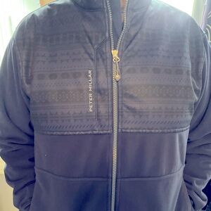 Peter Millar thermal block micro fleece - Navy Blue Sz Medium